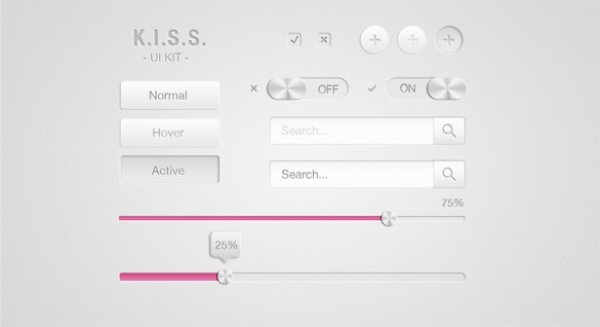 web unique ui set ui kit ui elements ui toggles stylish sliders quality psd original new modern light kit kiss interface hi-res HD grey fresh free download free elements download detailed design creative clean check boxes 3 state buttons 2 state search fields 