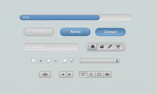 user interface ui Ticks search psd source files progress bar photoshop resources osx mac ios glossy free ui drop-down menu buttons apple 2.0web 10.8 elements 