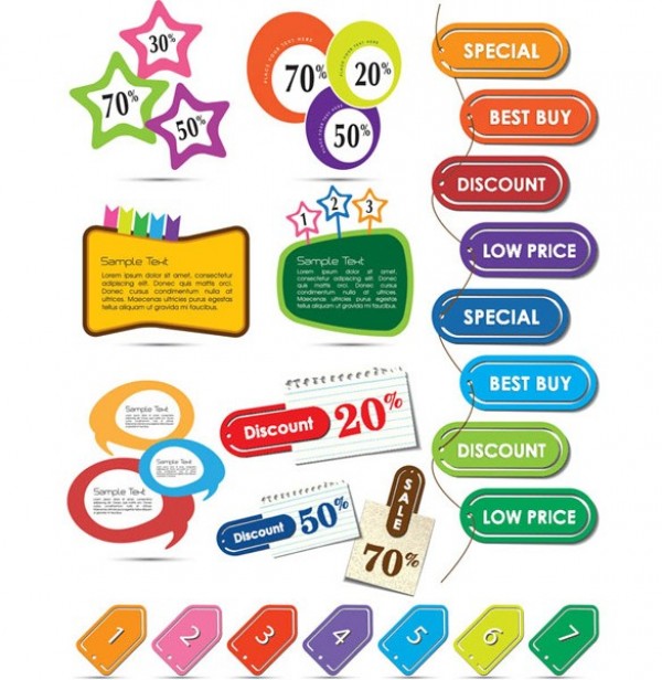 web vector unique ui elements stylish stickers special set sale quality percent off pack original new low price labels interface illustrator high quality hi-res HD graphic fresh free download free elements download discount detailed design creative best buy 