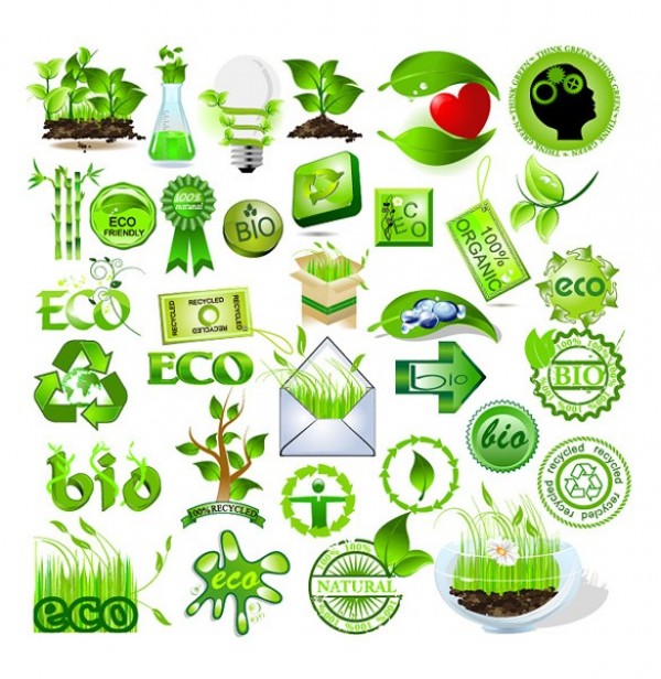 web vector unique ui elements trees stylish stickers set recycle quality plants pack original organic new nature leaves interface illustrator icons high quality hi-res HD graphic fresh free download free elements eco download detailed design creative bio 
