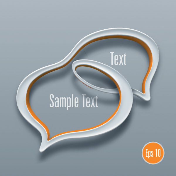 white web vector unique ui elements stylish speech quality original orange new message interface illustrator high quality hi-res HD graphic fresh free download free frame EPS elements download dialog box dialog detailed design creative chat bubble box 