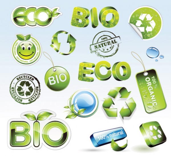 Vectors vector graphic vector unique symbols stickers sign recycle quality Photoshop pack original natural modern illustrator illustration high quality green fresh free vectors free download free element eco download creative bio AI 