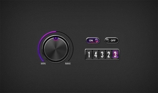web unique ui elements ui switches stylish set round quality psd original on off new modern knob interface hi-res HD fresh free download free elements download detailed design dark creative counter control clean 