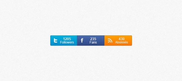 web unique ui elements ui twitter stylish social counters social set RSS quality psd original new modern interface hi-res HD fresh free download free followers fans Facebook elements download detailed design creative counter buttons clean buttons 