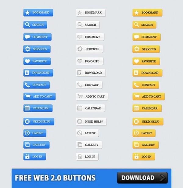 yellow white web 2.0 web unique ui elements ui stylish simple set search quality pack original new modern interface hi-res HD fresh free download free elements download detailed design creative comment clean buttons blue add to cart 
