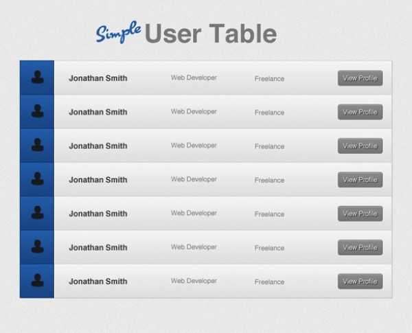 web view profile users user table unique ui elements ui stylish simple quality psd profile original new modern interface hi-res HD grey fresh free download free elements download detailed design creative clean buttons avatar 