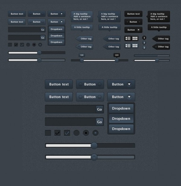 web unique ui kit ui elements ui tooltips tags stylish sliders set search quality porgress bar pack original new modern kit interface hi-res HD fresh free download free elements dropdown download detailed design dark creative clean check boxes buttons blue black 