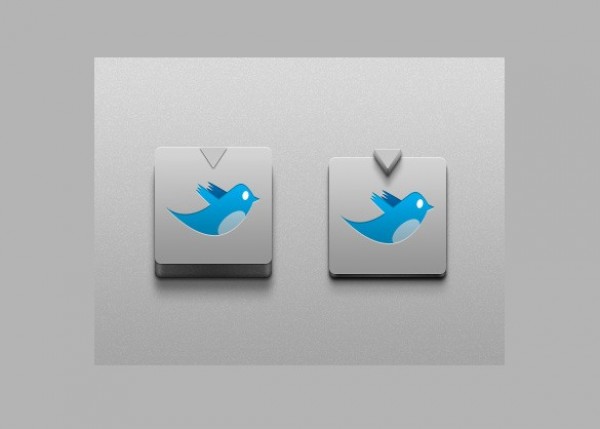 web unique ui elements ui twitter bird stylish square quality psd pressed original normal new modern logo interface hi-res HD grey fresh free download free elements download detailed design creative clean buttons 3d 