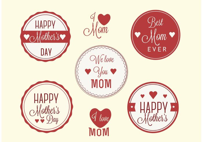 vintage typography retro mothers day label mother's day icon mother's day badge Mother's day mother mom holidays happy mothers day background 