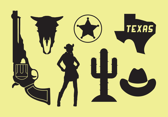 young woman wild western west vintage texas skull silhouette sheriff sexy old western town old west town invitation illustration hat girl female element cowgirl silhouette cowgirl cowboy hat cartoon cactus boots background 