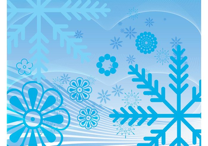 winter weather wallpaper snowflakes Snow vector plants nature lines frost floral decoration crystals cold background abstract 