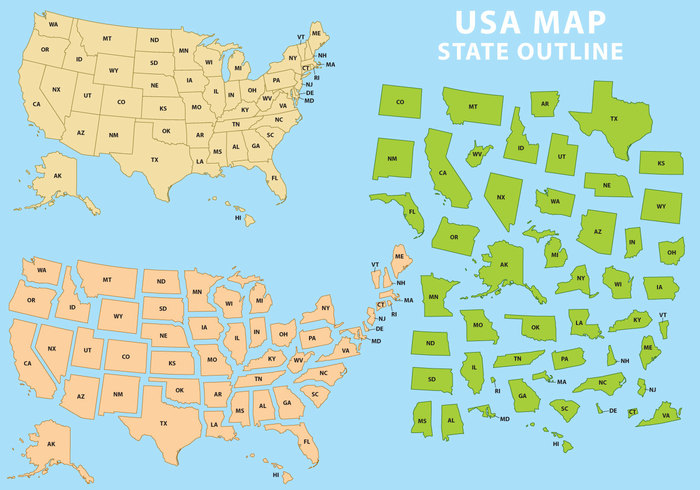vector USA us United texture territory Surface state outlines state silhouette Region profile outline nation map mainland land illustration hawaii green graphic geography element education design country contour continent Cartography atlas art american america alaska 