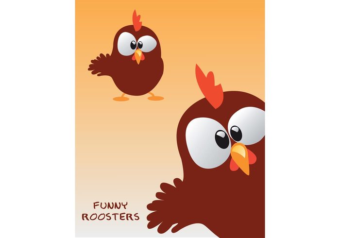 rooster funny dory cock chicken boss birds bird animals animal 