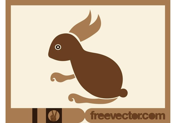 tail rabbit pet paws logo legs icon fauna ears bunny animal 
