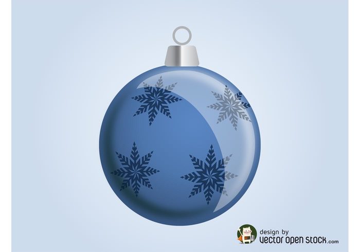 snowflakes shiny ornament metal holiday glossy festive decorative decoration christmas celebration ball 