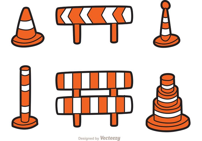 work warning traffic striped street stop security safety road plastic orange cone orange obstacle isolated highway Forbidden equipment danger construction Construct cone caution Boundary barrier attention alert 