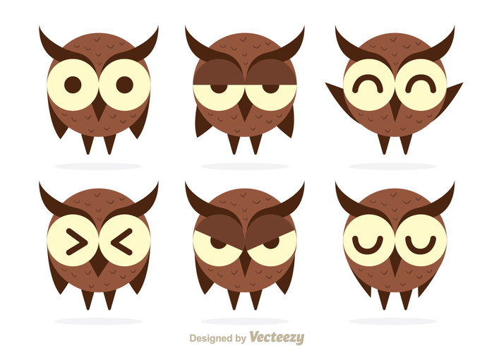 Sleep sad owl cartoon owl happy fur feather face eye expression cute character bird barn owls barn owl barn animal angry 
