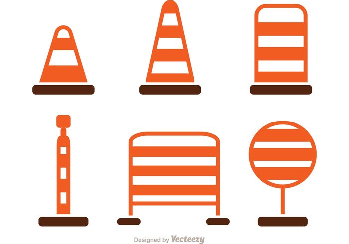 work warning traffic striped street stop security safety orange cone orange obstacle marking isolated highway Forbidden equipment danger construction Construct cone caution Boundary barrier attention alert  