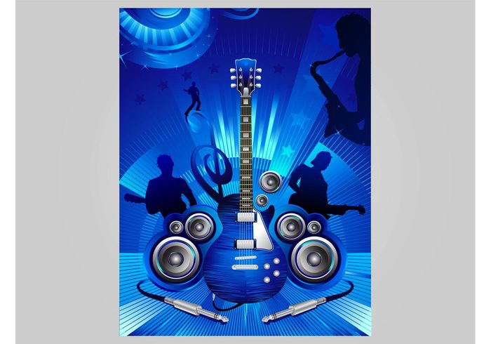 stars performance people nightlife musicians musical instruments music live guitar flyer Flier concert club circles 