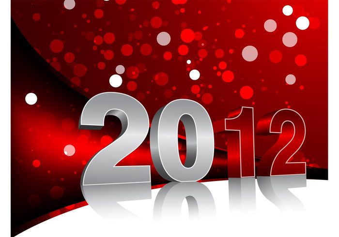 red new year holidays gradient design decoration Count down colorful celebration bubbles beautiful Backgrounds 