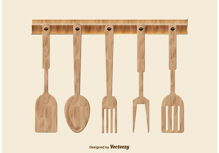 wooden spoon wooden wood utensils wood vector utensils object menu meal kitchen utensils kitchen elements kitchen isolated illustration element Domestic design decor Culinary cooking utensils cooking utensil cooking cook collection  