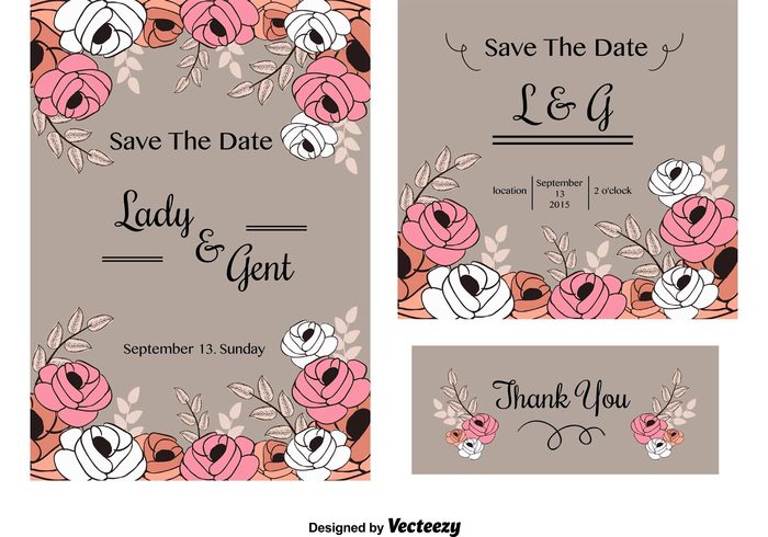 wedding vintage vector template stationery shabby chic save the date roses romantic retro pretty paper love layout label invitation greeting free flowers floral elements design day chic celebration card background 