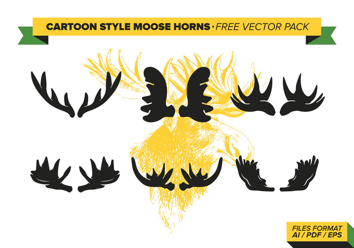 wild animal silhouette moose silhouette moose horns moose antler moose horns horned animal Horned horn flat cartoon antlers antler silhouette antler 