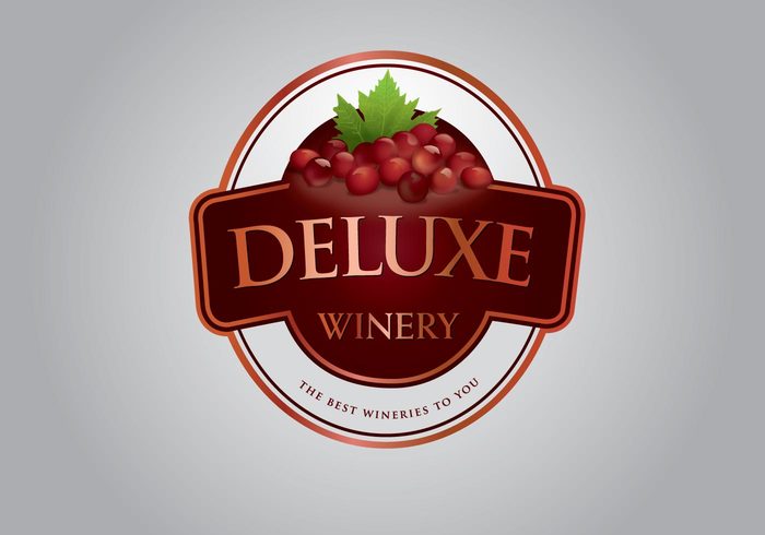 winery wine vineyard packaging label identity grapes business badge alcohol 
