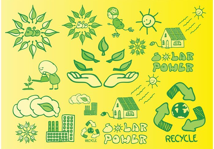 world Solar power Rollerskate recycling recycle planet nature leafs industry house home hands green factory energy ecology eco earth cartoon bio 