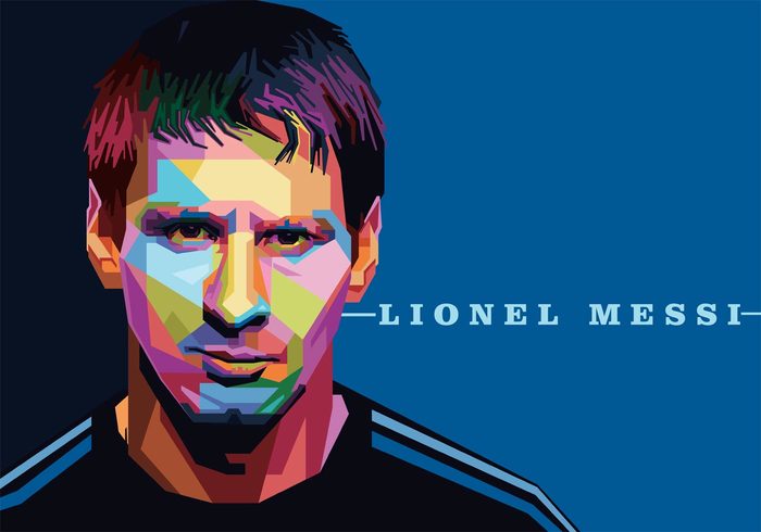 wpap sports player sports soccer player soccer portrait Popart man male athlete male lionelmessi lionel messi portrait Lionel messi kingleo futbol Football player famous Barcelona athlete art Argentina 