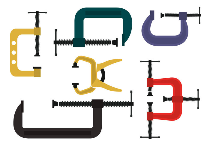 work tools tool technology symbol sign set instrument icons icon equipment element construction collection clamp c clamp business 