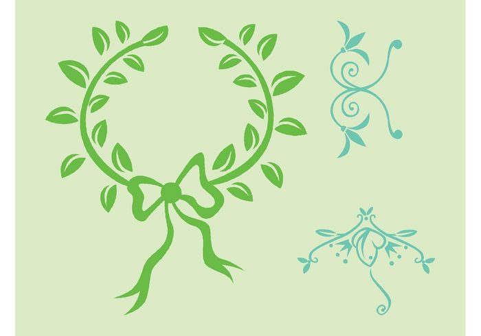 Wreath vector wreath swirls Stems spring spirals Plant vector plant nature leaves decorative decorations branches abstract 