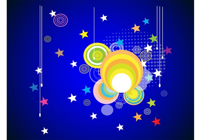 wallpaper stars round poster lines invitation fun flyer Flier Ellipses dots colors colorful circles background 