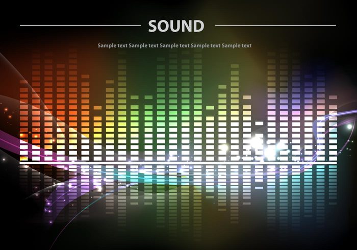 wave voice tune style Studio stereo spectrum sound bars sound Song record player play pattern music mix listen level illustration editable disco digital design colorful beats background 
