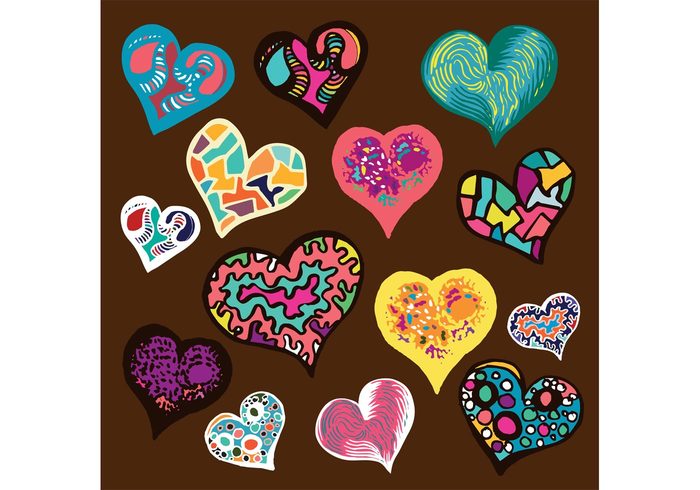 valentines day valentine symbol sketch shape romantic romance painting marriage love heart grungy heart grunge heart grunge decorative colorful background amour  