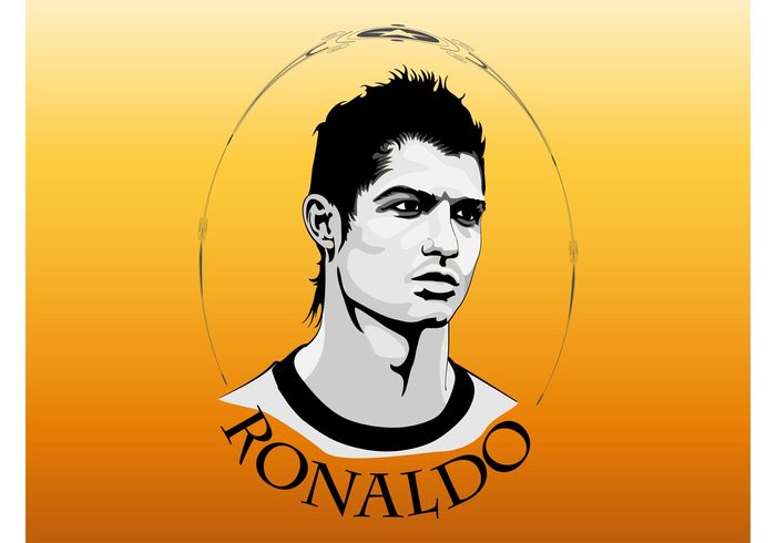 t-shirt sport soccer Ronaldo Rocket ronaldo man hair frame Famous person face ellipse Cristiano Cr7 celebrity 