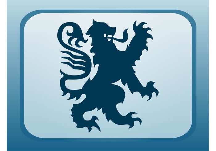 symbol silhouette royal Queens lion Kings heraldry heraldic Blazon antique animal angry 