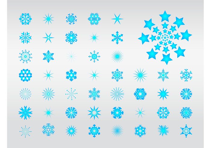 winter weather symbol stars snow rays Patterns icon holidays gradient geometric shapes cold christmas 