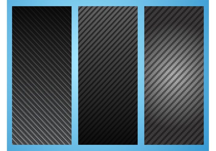 vector backgrounds texture Surface realistic pattern set gradient fiber detailed dark carbon fiber backdrop 