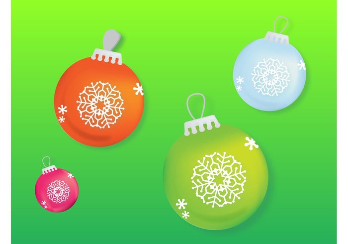 stylized spheres snowflakes new year holiday festive decorative decorations decoration deco christmas celebration bauble 