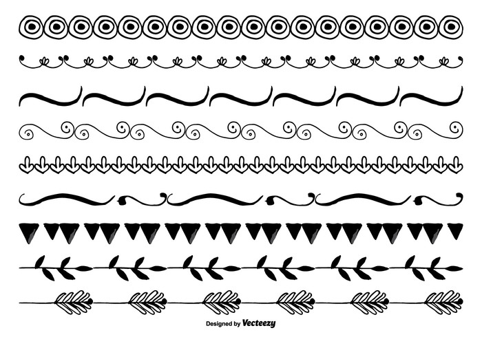 Cute Pretty Divider Lines Sketch Drawing Sign for Beginner