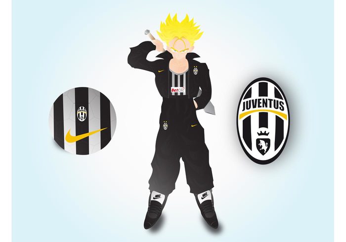 sword sports sport Son goku soccer play nike+ manga logo Juventus Juve hair Fight comic character cartoon Betclic ball 