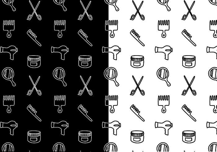 Shampoo seamless pattern seamless pattern Hairbrush hair elements hair dye Hair Clippers hair care elements hair care hair dye cosmetics cosmetic conditioner brush Barber tools background 