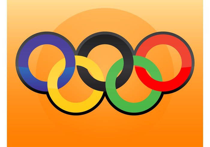 symbol sports round rings olympics Olympic games Geometry geometric shapes event colors colorful circles 