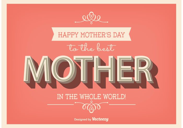 woman vintage typography typographic poster typographic type textured texture text template retro poster pink Mothers day card Mother's day mother mommy mom May love you mom holiday happy mothers day happy grunge decoration day celebration card background 