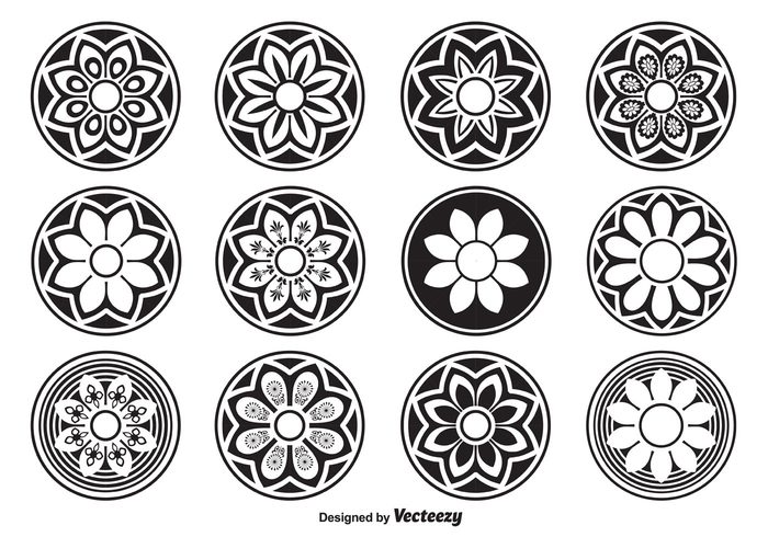vector circles vector shapes shape set scrapbooking round shapes round pattern oval ornate Flower shapes flourishes floral element Design shapes Design Elements design decorative shapes decorative decoration decor circular circle ornaments circle black abstract 
