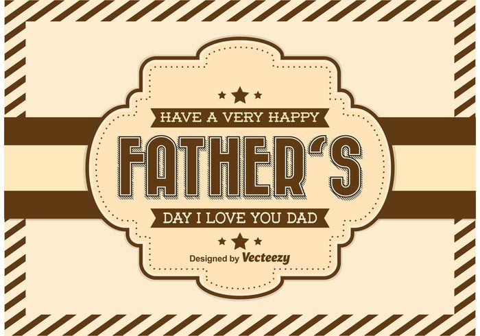 vintage template retro party love label june invitation i love you dad i love you holidays happy fathers day happy greetings gift festive fathers day father family elements day Daddy dad celebration card best background abstract  