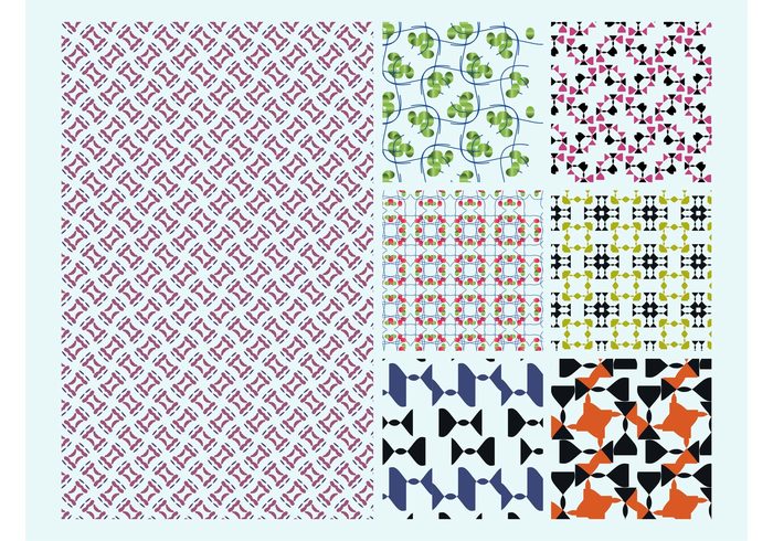 seamless patterns lines linear Illustrator patterns geometric shapes floral Fabric prints colors Clothing prints abstract 