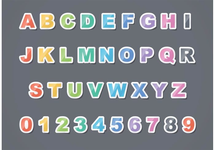 write vector uppercase typography typographic text symbol sticker sign shape set scrap school print paper numbers multicolor letters letter label illustration graphic font flat fancy letters education design creative concept colors clip art characters capital bright booking artistic art alphabet abstract abc 123  