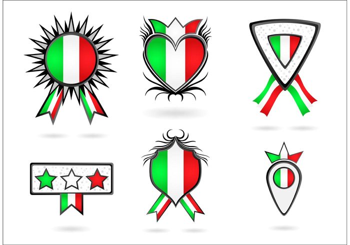 ribbon nation italy flag italy badge Italy italian label italian flag italian badge italian green emblem country corner banner badges italian badge 